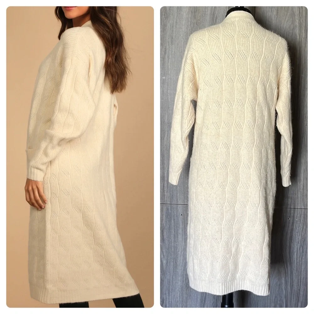 Lulus Knit long Cardigan - Picture 2 of 12